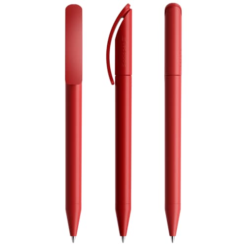 Prodir DS3 Biotic Colour Ballpens in Fire Red