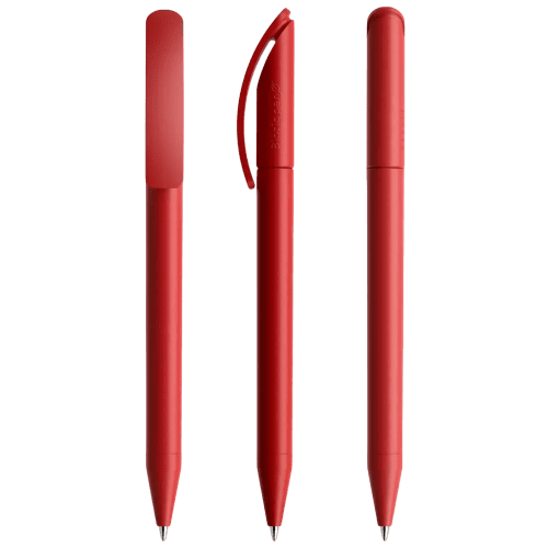 Prodir DS3 Biotic Colour Ballpens in Fire Red