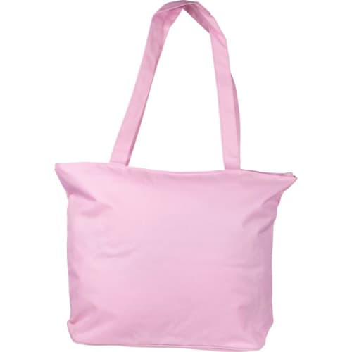 Zippered Tote Bags in Pink