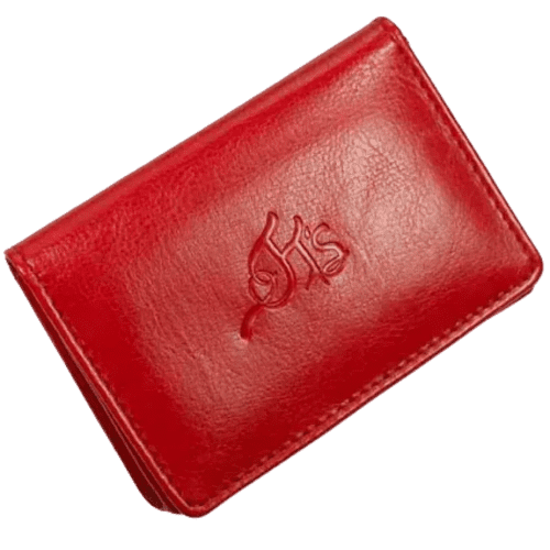 RFID Darwin PU Business Card Holders in Red