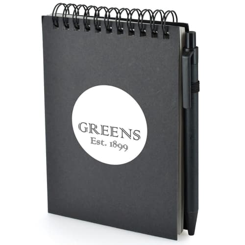 Promotional A6 Recycled Wiro Bound Note Pads for Workplace Merchandise