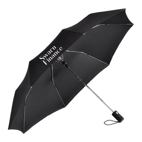 Printed Fare Mini Automatic Umbrellas with company logos