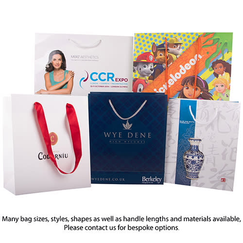 Printed gift bags for business gifts style options