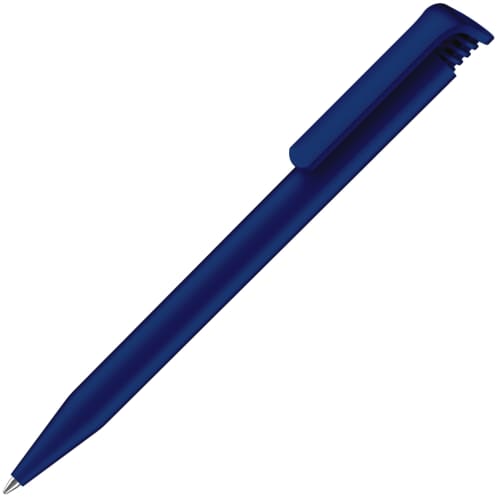 Branded Super Hit Matt Ballpens in Dark Blue from Total Merchandise