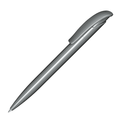 Personalised Challenger Polished Ballpens in Cool Grey from Total Merchandise