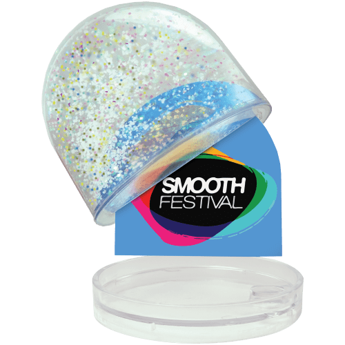 Corporate branded snow domes printed to the double-sided insert with your logo by Total Merchandise