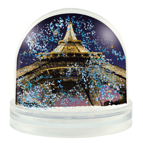 Promotional Glitter Snow Domes printed with your Logo & Individual Names by Total Merchandise