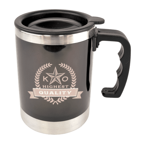 One thing's for certain: these promotional travel mugs will look great printed with your logo!