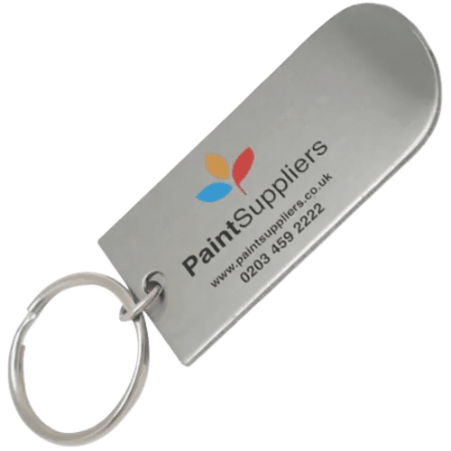 Paint Tin Lid Lifter Keyrings in Silver
