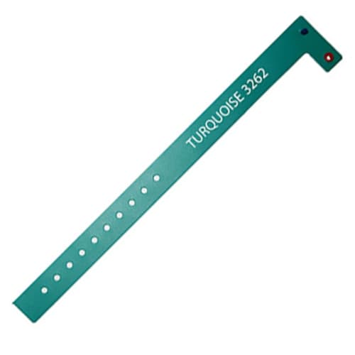 Vinyl ID Wristbands in Turquoise