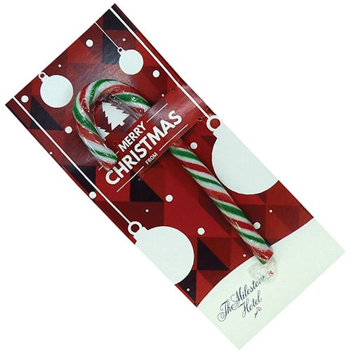 Promotional Printed Candy Cane Cards for Christmas Giveaways