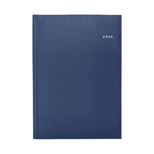 Corporate A5 Matra Daily Diaries in Blue are foil blocked by Total Merchandise.
