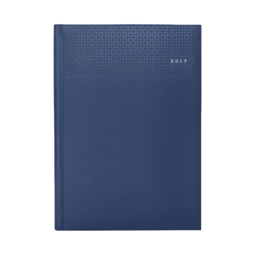 Corporate A5 Matra Daily Diaries in Blue are foil blocked by Total Merchandise.