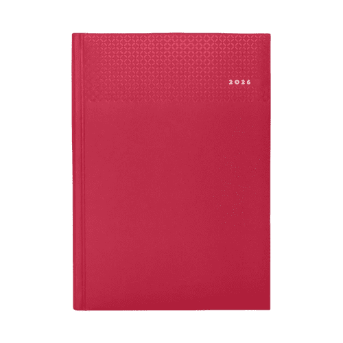 A5 Matra Daily Diaries in Ruby Red