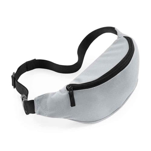 Waist Belt Bags in Light Grey