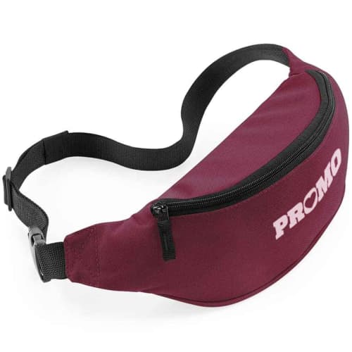 Waist Belt Bags in Burgundy