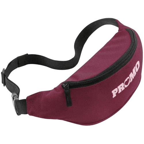 Waist Belt Bags in Burgundy