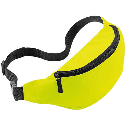 Waist Belt Bags in Fluorescent Yellow