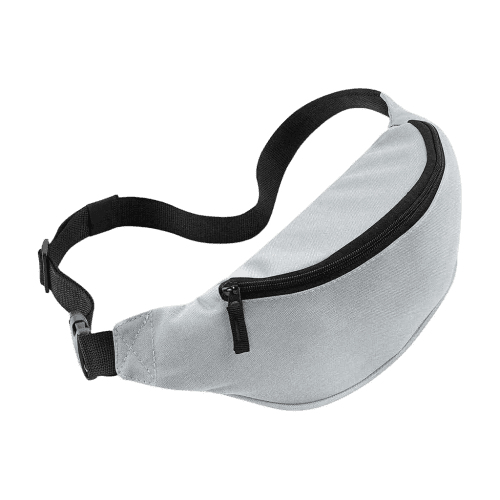 Waist Belt Bags in Light Grey