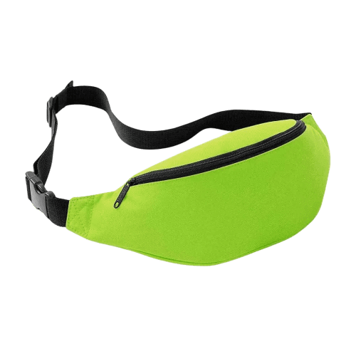 Waist Belt Bags in Lime Green