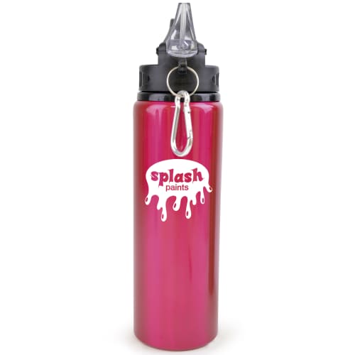 Promotional 800ml Metal Drinks Bottles for events in Pink