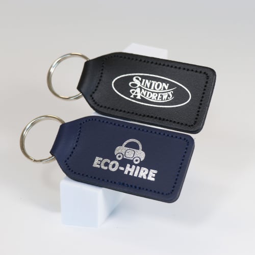Large Rectangular Leather Keyfobs