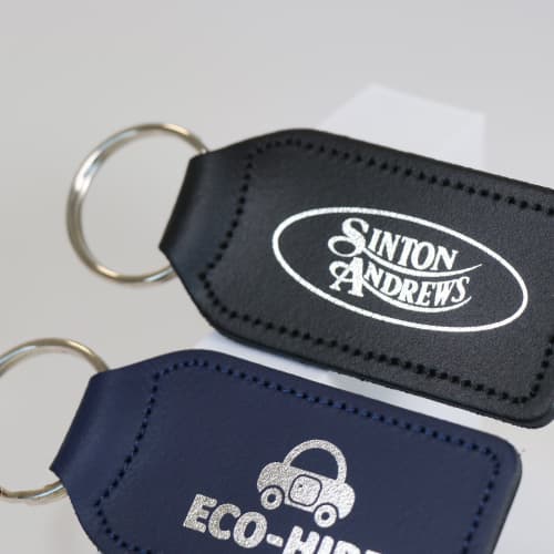 Large Rectangular Leather Keyfobs