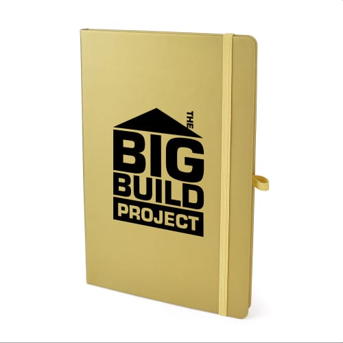 A5 Soft Touch Notebooks in Gold