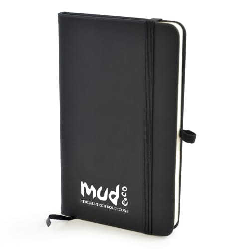 Custom branded soft feel notebooks for desks