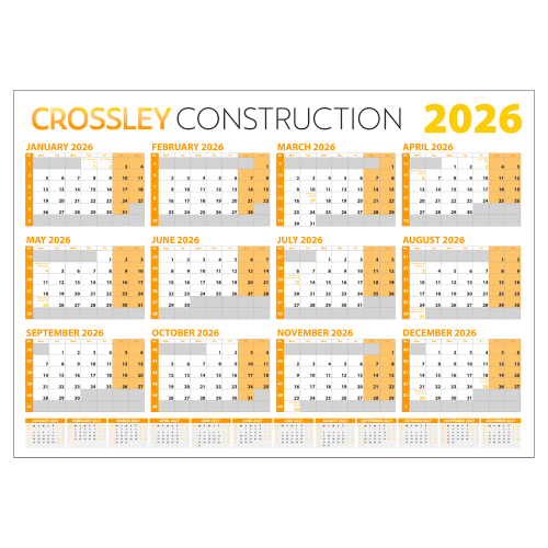 A2 Wall Planners in White