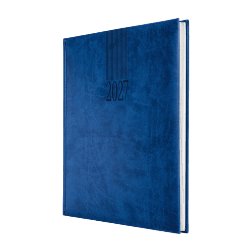 Logo Branded A4 Tucson Daily Diary available in China Blue from Total Merchandise