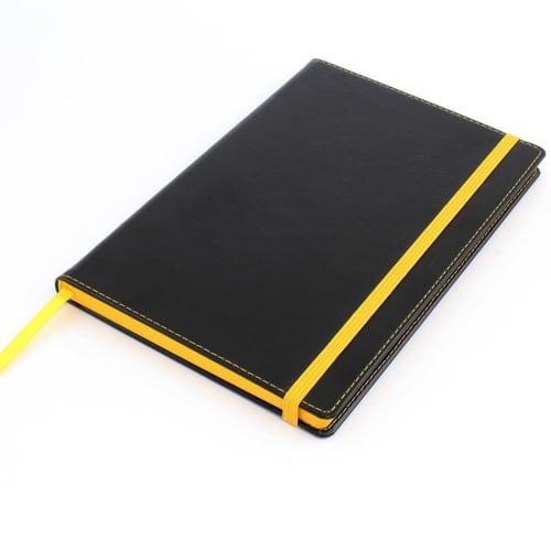 Custom Branded A5 Colour Contrast PU Notebooks from Total Merchandise