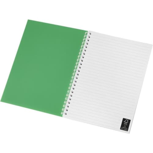 Promotional printed A5 Polypropylene Spiral Bound Notebook with a design from Total Merchandise