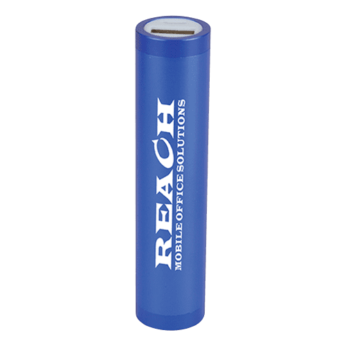 Available in 4 different colours, promotional power banks with your logo.