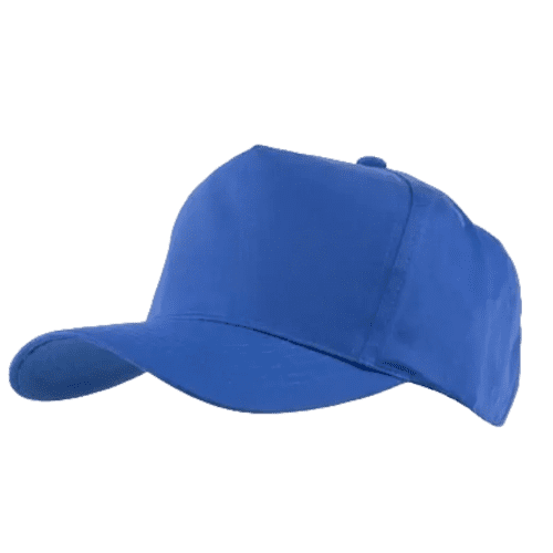 Promotional printed Children's Cotton Twill Baseball Caps in royal blue from Total Merchandise