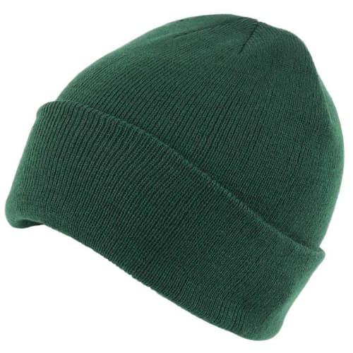 Beanie Hats in Bottle Green