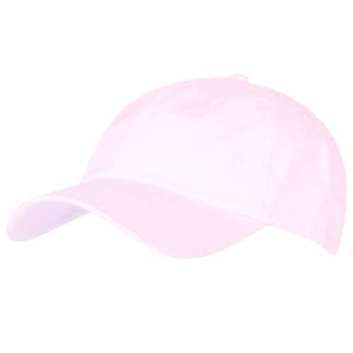 Customised Washed Chino Cotton Caps in Pink from Total Merchandise