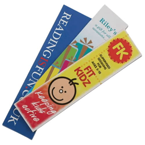Express Laminated Card Bookmarks in White