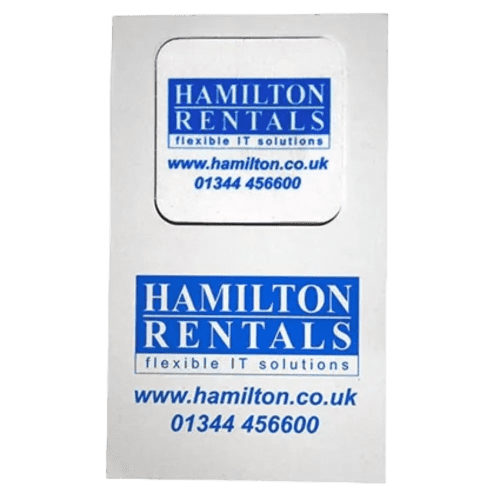 Promotional Sticky On Screen Cleaners with Backing Card from Total Merchandise