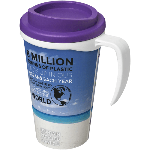 Promotional Brite Americano Grande Thermal Mugs Printed with a Logo by Total Merchandise