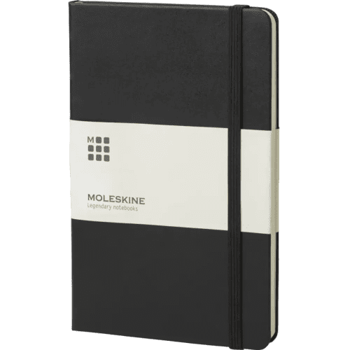 Pocket Moleskine Hardback Ruled Notebook in Black