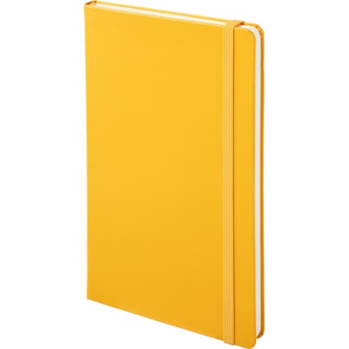 Custom Printed Large Moleskine Hardback Ruled Notebook in Dark Yellow from Total Merchandise