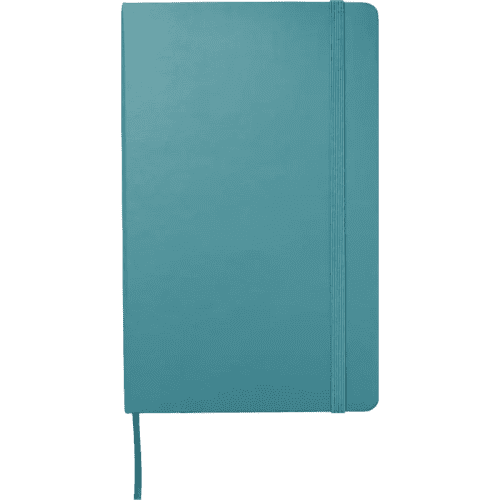 Promotional Large Moleskine Hardback Ruled Notebook in Reef Blue Printed by Total Merchandise