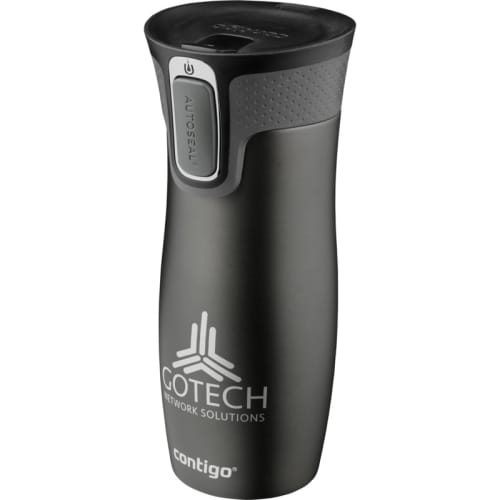 470ml Contigo West Loop Thermal Mugs in Gunmetal