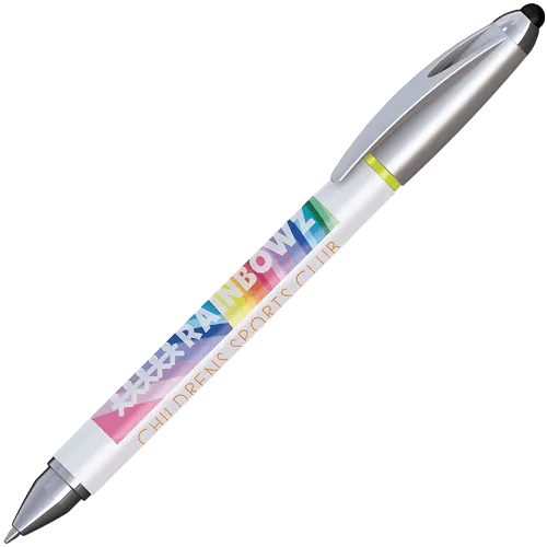 Personalised Twist Highlighter Stylus Ballpens are great as Conference Merchandise
