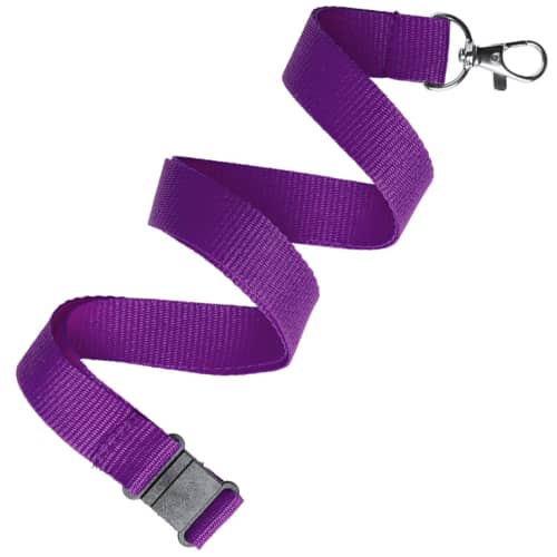 15mm Polyester Lanyards in Purple 2603