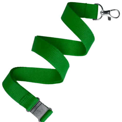 15mm Polyester Lanyards in Green 356