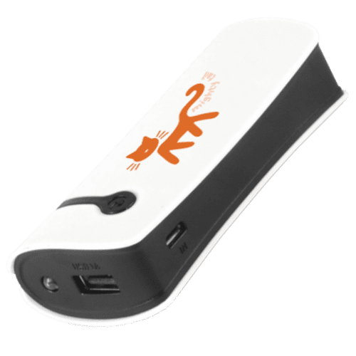 4400mAh Pod Power Banks in White