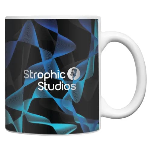Branded mug printed with your design in full colour from Total Merchandise