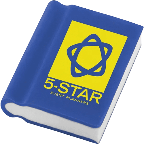Book Shaped Erasers in Blue